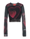 Vision Of Super Woman Top Black Size M Polyester, Elastane In Black