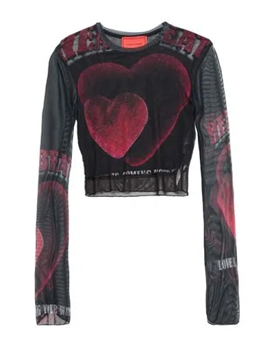 Vision Of Super Woman Top Black Size M Polyester, Elastane