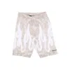 Vision Of Super Women's Cycling Shorts Bandana Print Leggings Beige In Beige