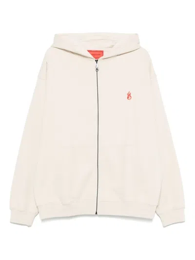 Vision Of Super Zip-up Hoodie In Neutral