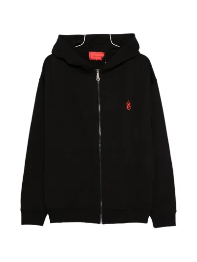 Vision Of Super Zip-up Hoodie In Black