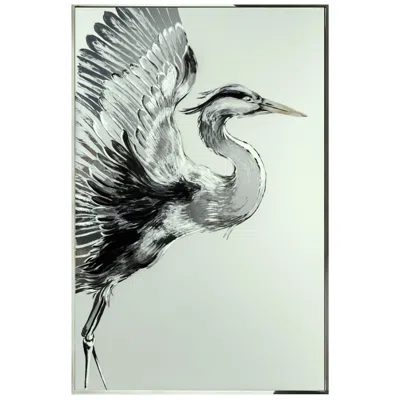Pre-owned Visionnaire Airone Vetro Artwork By Michele Astolfi In Gray