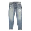 VISITOR ON EARTH VISITOR ON EARTH DISTRESSED JEANS - BLUE