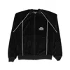 Visitor On Earth Velour Sweatshirt - Black In Black