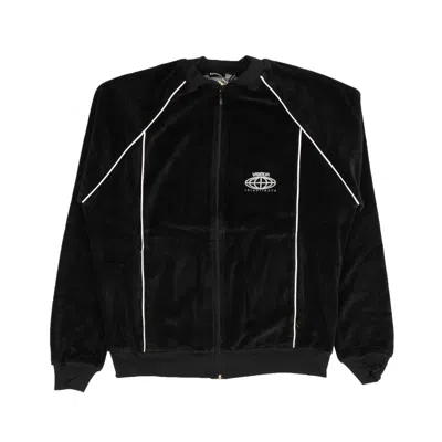 Visitor On Earth Velour Sweatshirt - Black