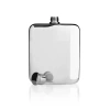 Viski Harrison Stainless Steel Flask In Silver