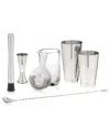 Viski 7- Piece Bar Essentials Set In Silver