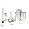 Viski 7-piece Barware Set In Silver
