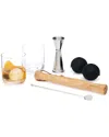 Viski 7-piece Muddled Cocktail Set In Multicolor
