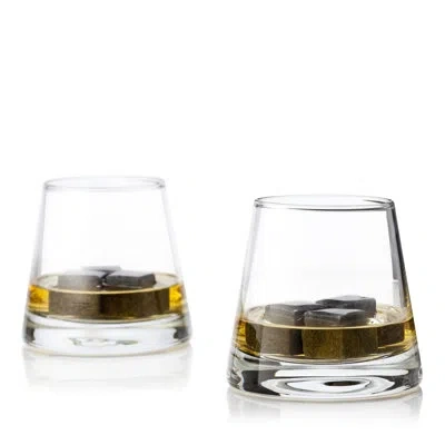 Viski 8-piece Glacier Rocks Soapstone Cube And Tumbler Set In Clear
