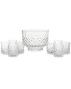Viski 9pc Admiral Punch Bowl With Tumblers