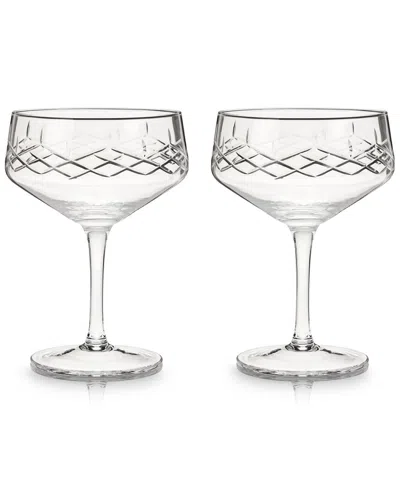 Viski Admiral Coupe Glasses In Clear