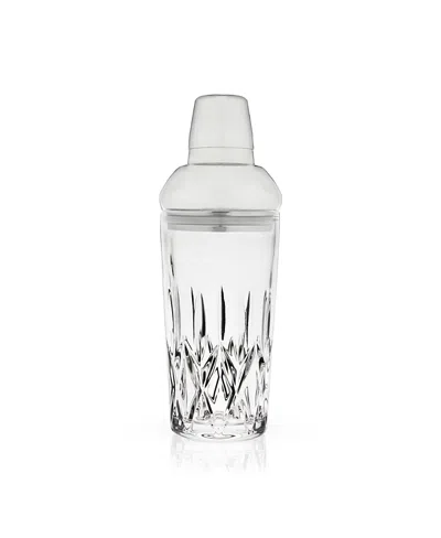 Viski Admiral Crystal Cocktail Shaker In Stainless Steel In Transparent