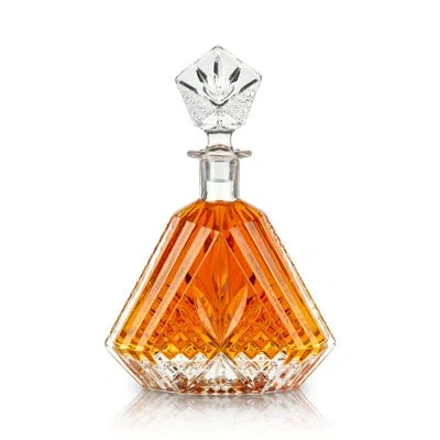 Viski Admiral Crystal Irish Cut Whiskey Decanter In Clear