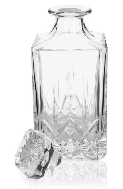 Viski Admiral Crystal Liquor Decanter In Silver