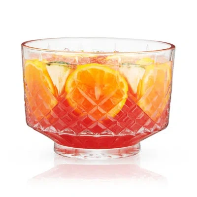 Viski Admiral Crystal Punch Bowl In Clear