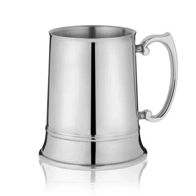 Viski Admiral Stainless Steel Beer Stein In Silver