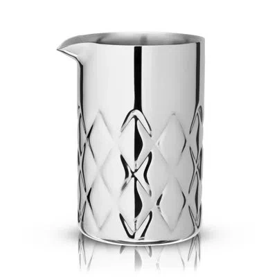 Viski Admiral Stainless Steel Double-walled Mixing Glass In Silver