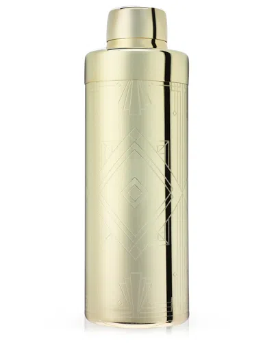 Viski Art Deco Cocktail Shaker In Gold