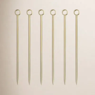 Viski Belmont Cocktail Picks In Gold