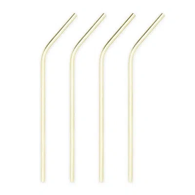 Viski Belmont Cocktail Straws In Gold