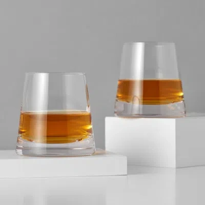 Viski Burke Crystal Whiskey Glasses In Clear