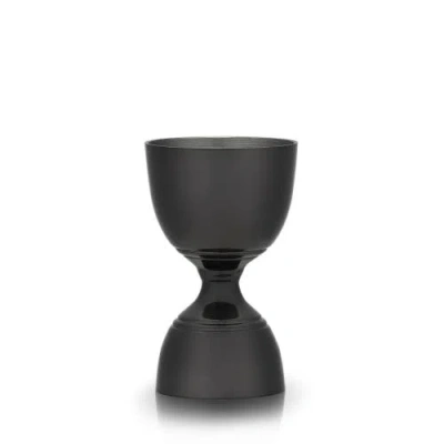 Viski Warren Gunmetal Black Canterbury Jigger