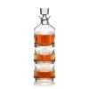 Viski Deco Beau 3-piece Crystal Stacking Decanter In Clear