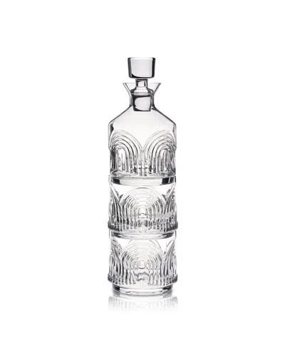 Viski Deco Beau 3-piece Crystal Stacking Decanter In Transparent
