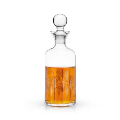 Viski Deco Liquor Decanter In Clear