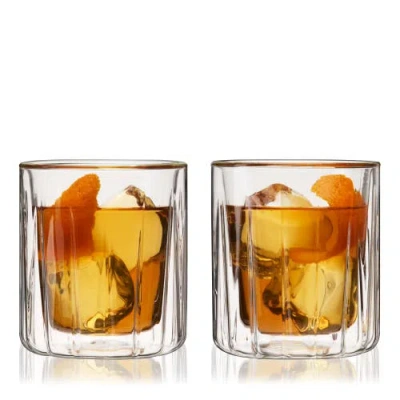 VISKI VISKI DOUBLE WALLED ROCKS GLASSES SET OF 2