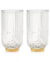 Viski Gatsby Glasses (set Of 2) In Clear