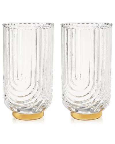 Viski Gatsby Glasses (set Of 2) In Clear