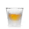 Viski Glacier Double Walled Chilling Whiskey Glass In Clear