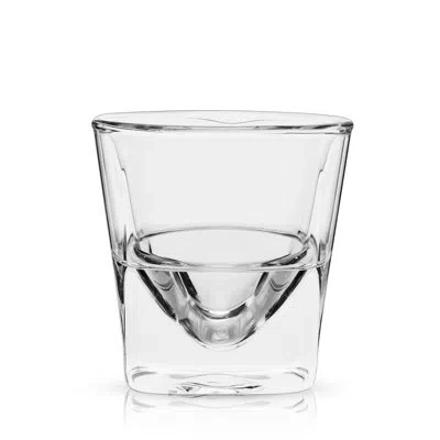 Viski Glacier Double-walled Chilling Whiskey Glass In Clear
