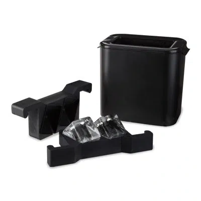 Viski Glacier Rocks Clear Ice Maker In Black