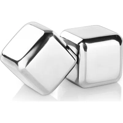 Viski Glacier Rocks Large Cubes In Silver