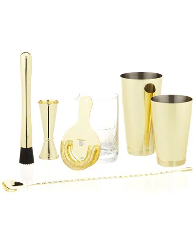 Viski Gold 7pc Bar Essentials Set