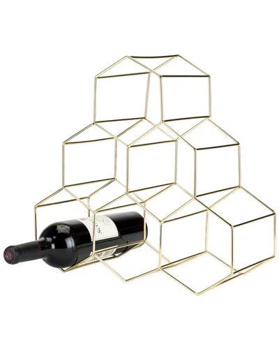 Viski Gold Geo Wine Rack