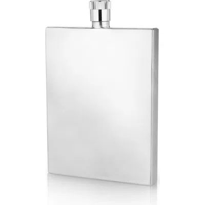 Viski Harrison 2 oz Slim Flask In Silver