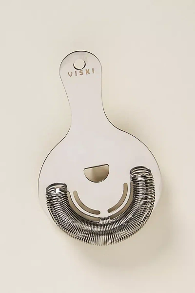 Viski Hawthorne Strainer In Metallic