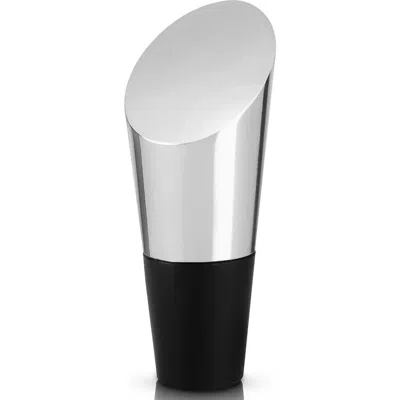 Viski Heavyweight Bottle Stopper In Silver