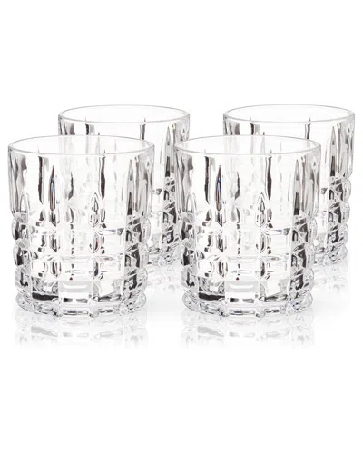 Viski Highland Dof Tumblers Set Of 4 In Clear