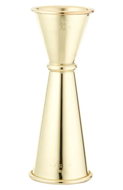 Viski Large Japanese Style Jigger In Gold