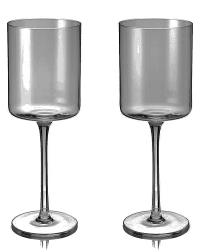 VISKI VISKI LAUREL CRYSTAL WHITE WINE GLASSES