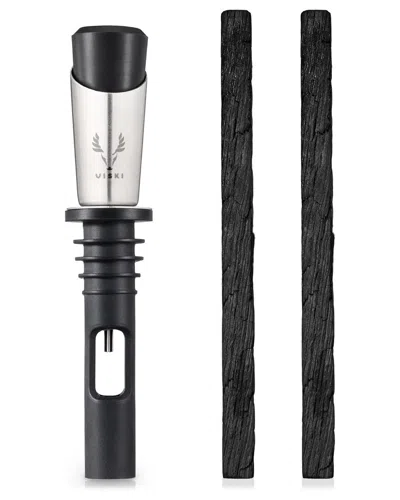 Viski Liquor Aging Kit In Black