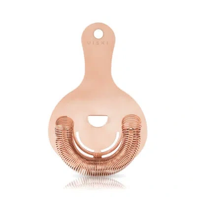 Viski Mercer Summit Hawthorne Strainer In Copper
