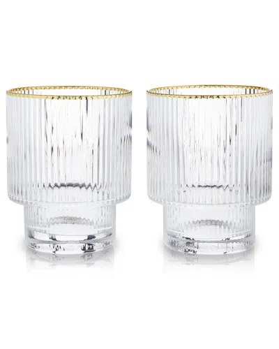 Viski Meridian Tumblers In Clear