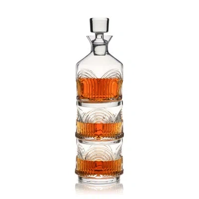 Viski Milo Stacking Decanter Set In Clear