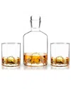 Viski Mountain Decanter And Tumblers In Clear